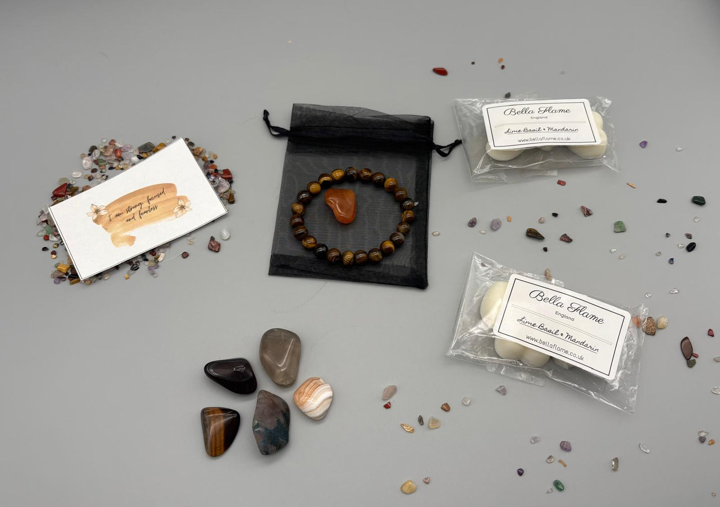 Gift set: Tiger’s Eye – strength & confidence